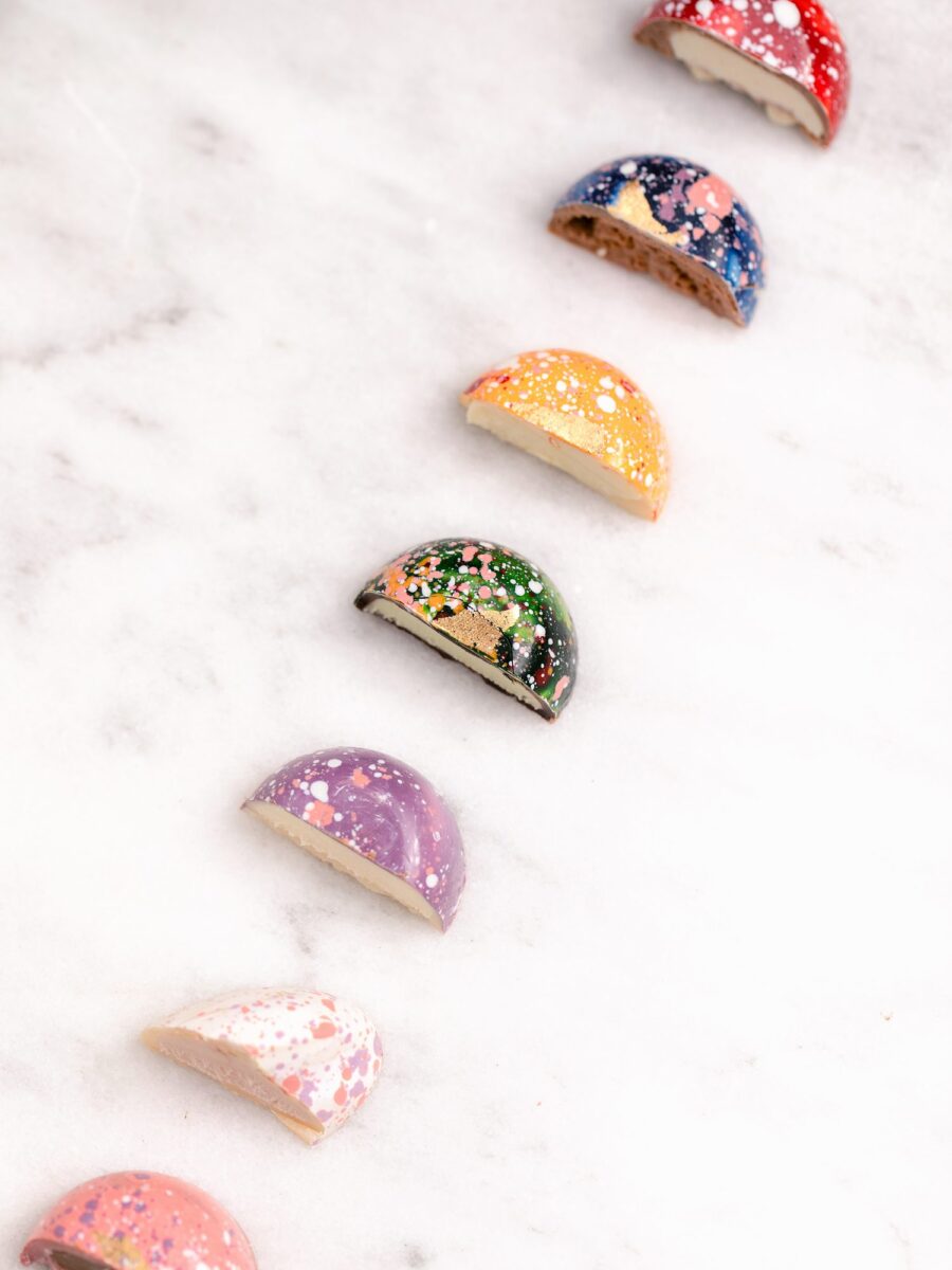 Praline artizanale pictate Lavender Dream